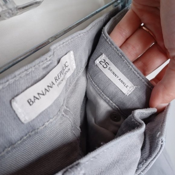 Banana Republic Skinny Ankle Jean Size 25 - Picture 5 of 7